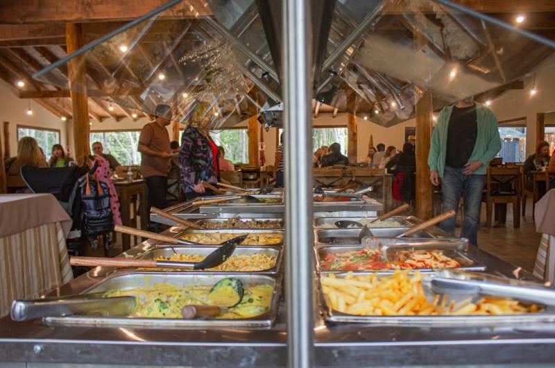Buffet do restaurante do Park Austral, em Ushuaia