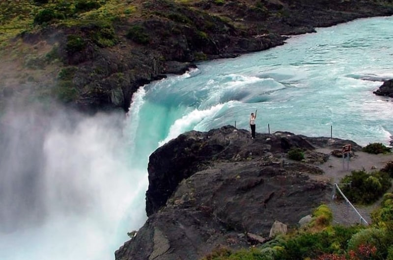 Cachoeira do Salto Grande em Torres del Paine, no Chile