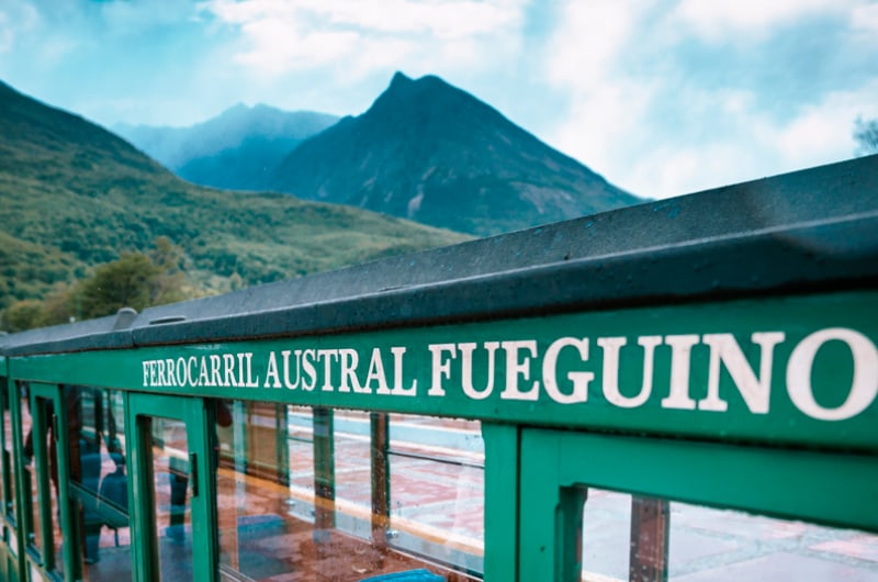 Vagão verde do Ferrocarril Austral Fueguino, o Trem do Fim do Mundo