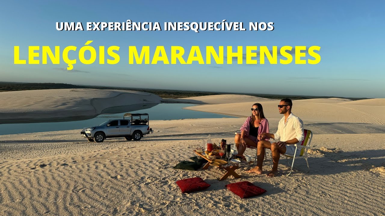 Vídeo do amanhecer com café da manhã nas dunas dos Lençóis Maranhenses