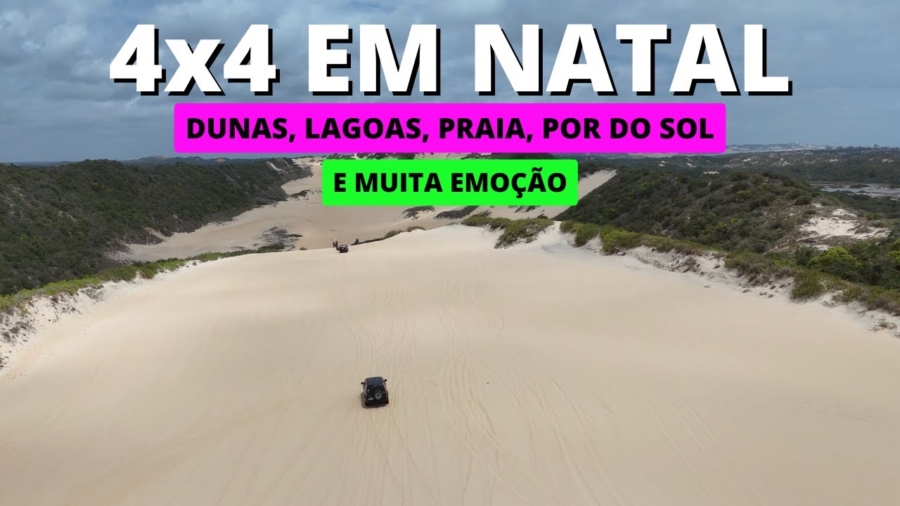 Vídeo do passeio 4x4 Rota dos Nativos em Natal, com as lagoas do Carcará e de Alcaçuz